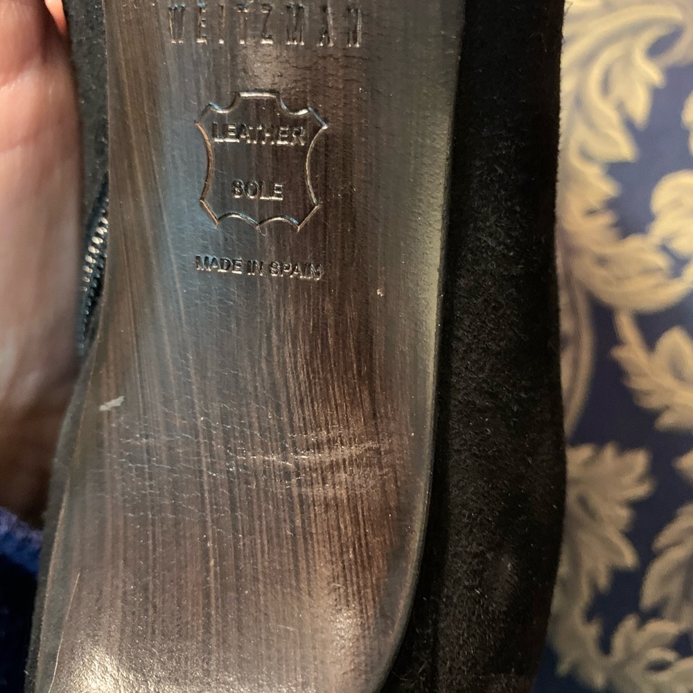 Stuart Weitzman Suede Sparkling Boots. - image 7